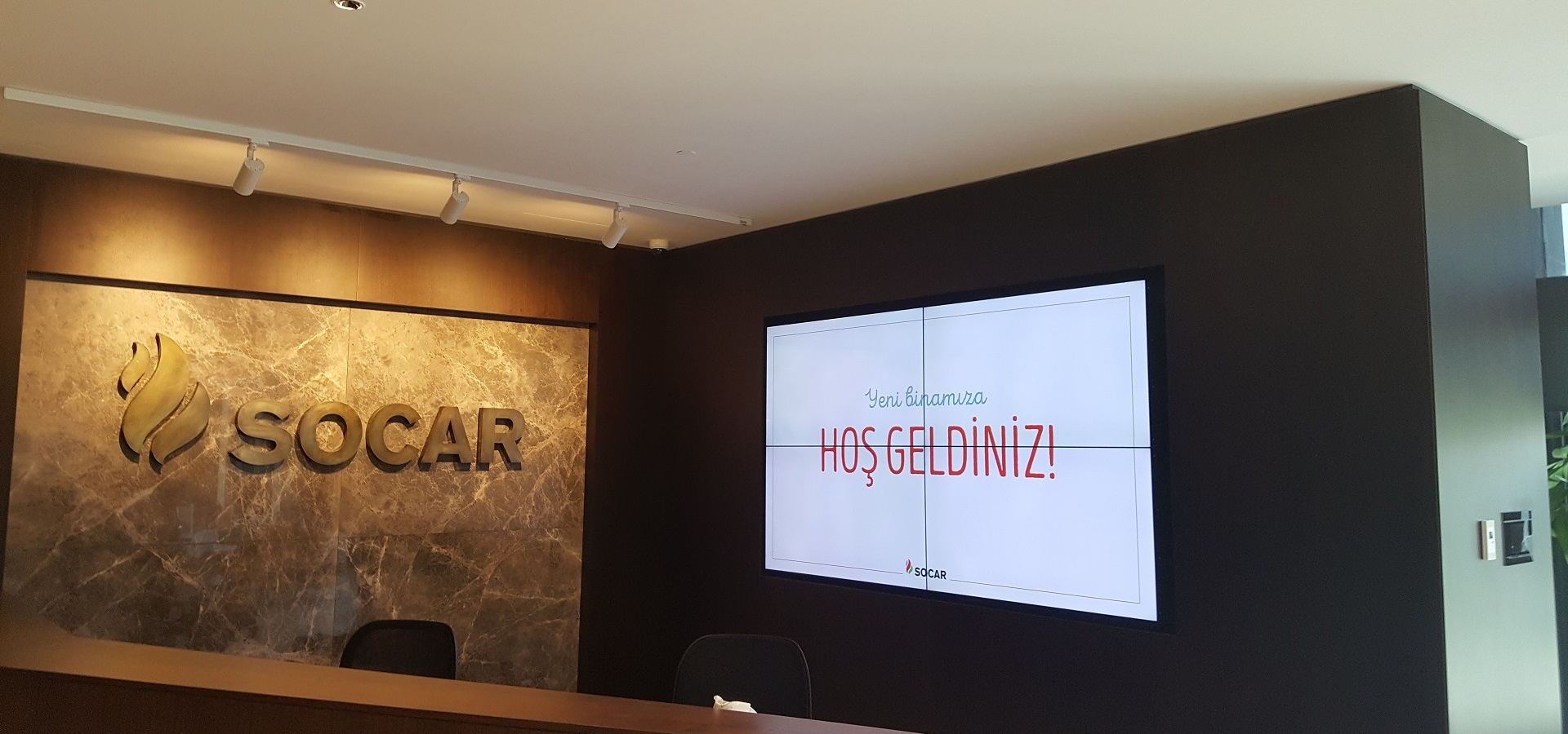 Socar Vadi İstanbul Genel Müdürlük Binası Videowall Sistemi