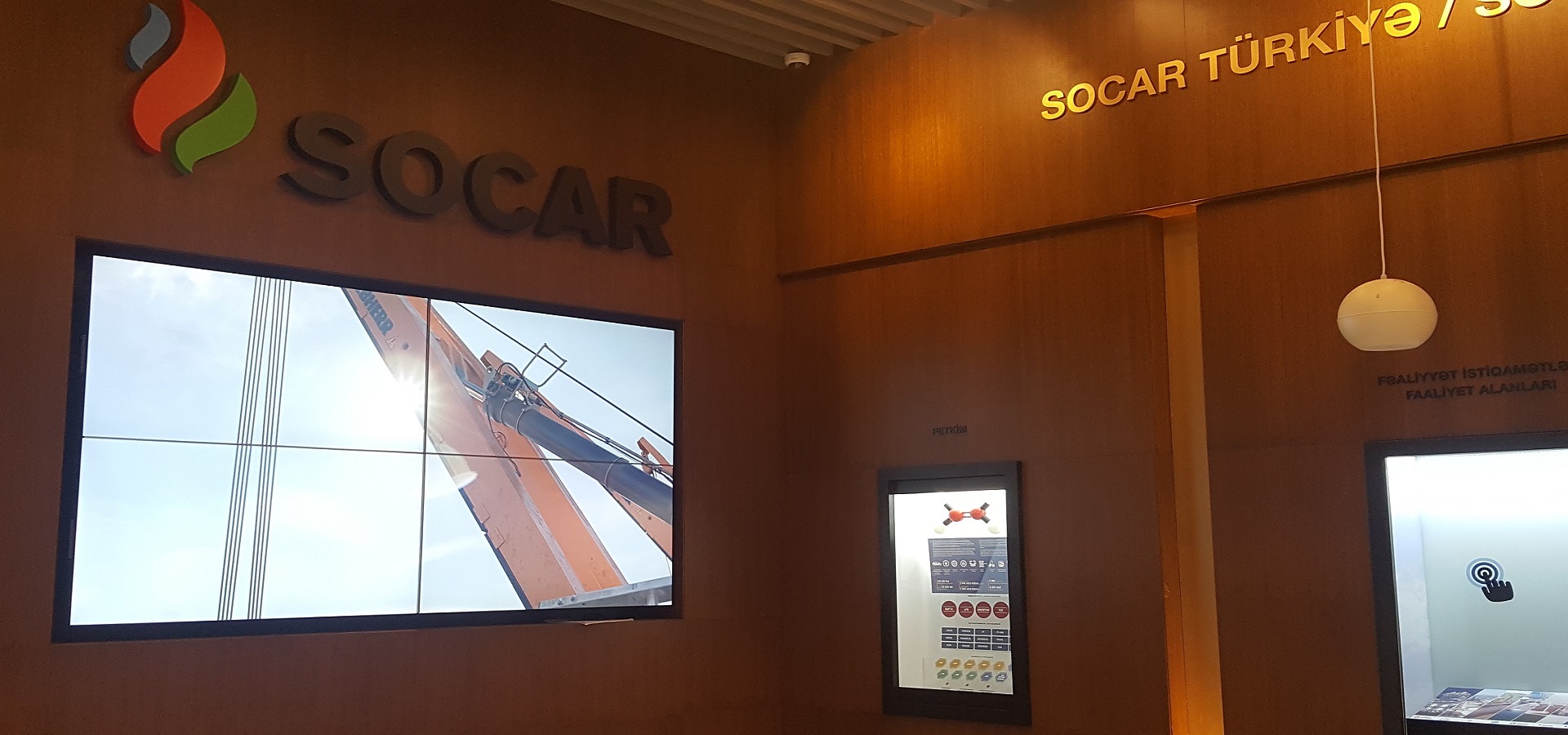 Socar Vadi İstanbul Genel Müdürlük Binası Fuaye Videowall Sistemleri 